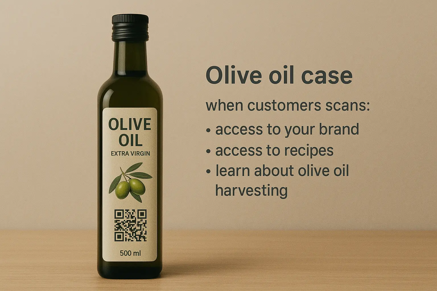 Olive oil package example