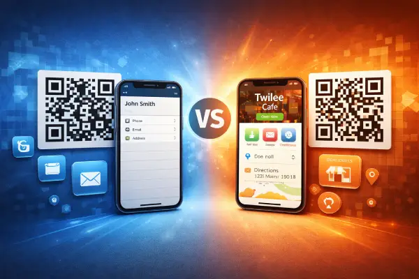 vCard vs Business QR Codes: Which One Should You Use?