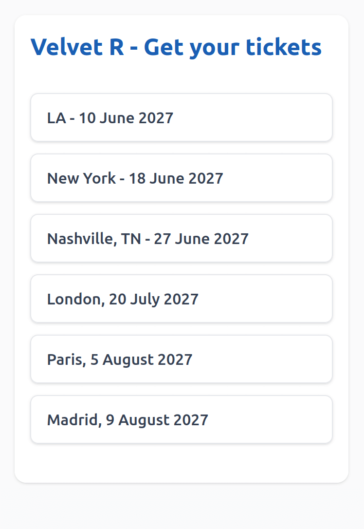 Aperçu d’une page de liens tournée